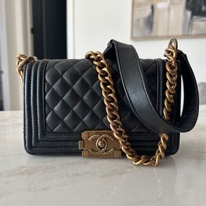Chanel Small Boy Bag- Black